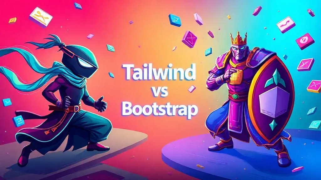 Perbandingan Tailwind CSS vs Bootstrap 5 - Framework CSS Terbaik 2025